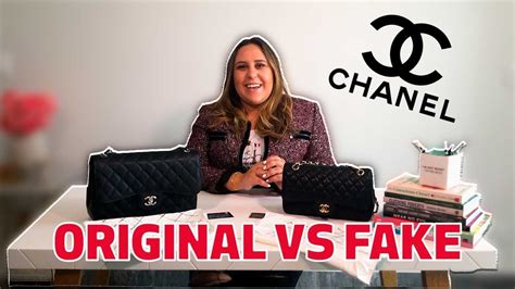 como saber si una cartera chanel es original|Chanel auténtico vs falso .